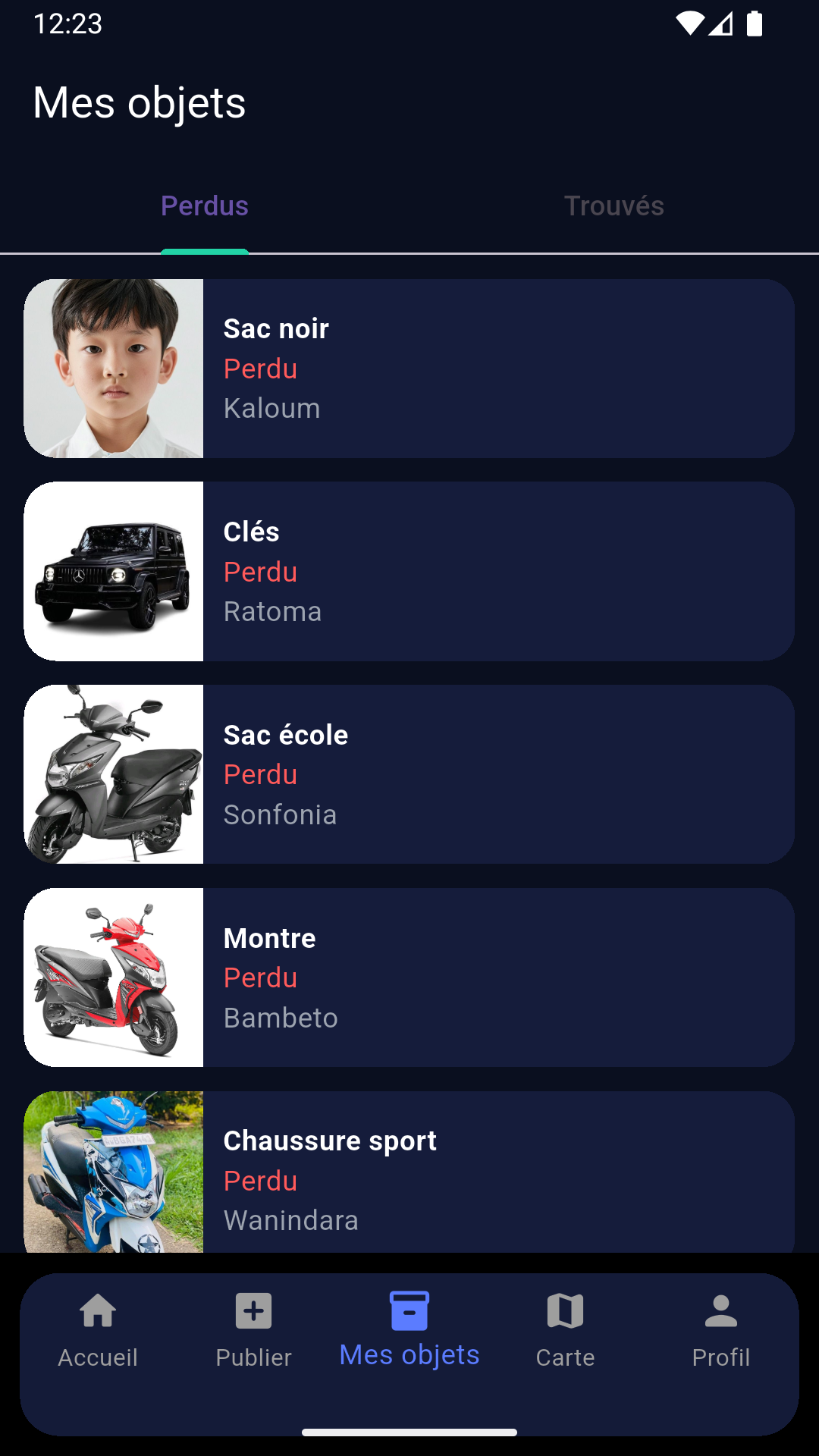 Mes objets